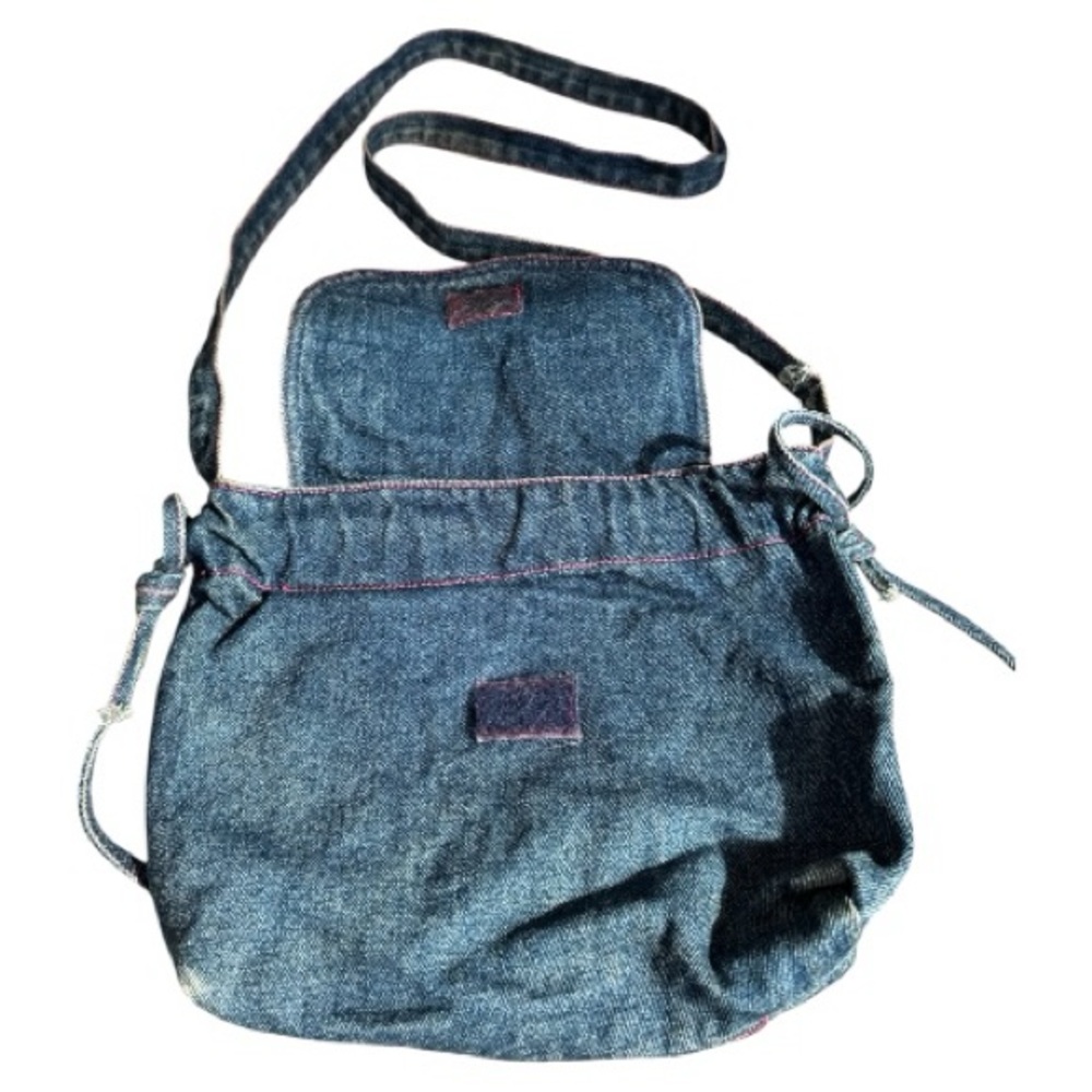 Vintage Denim Purse with Cartoon Comic Patches - Picture 5 of 10